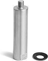 Vista 18 de Reposaherramientas de 6 pulgadas con 1 pulgada de diámetro, longitud total de 4 pulgadas, soporte de herramientas recto Woodlathe de barra redonda