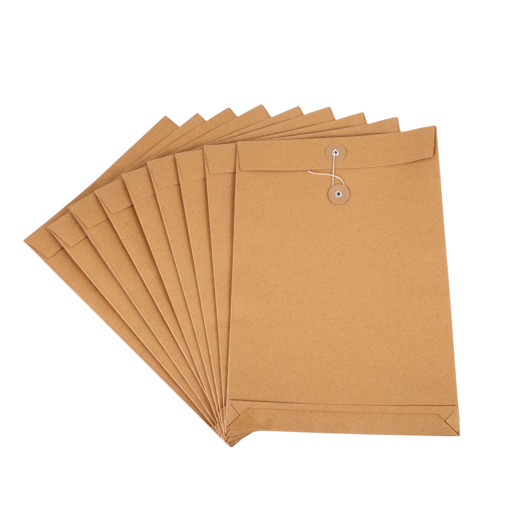Gatuida Paquet Porte-documents pour Organiser Documents et Stylos 25pcs en Papier Kraft Grosse Capacité Matériau Solide, pour Usage Quotidien et Occasions Commerciales