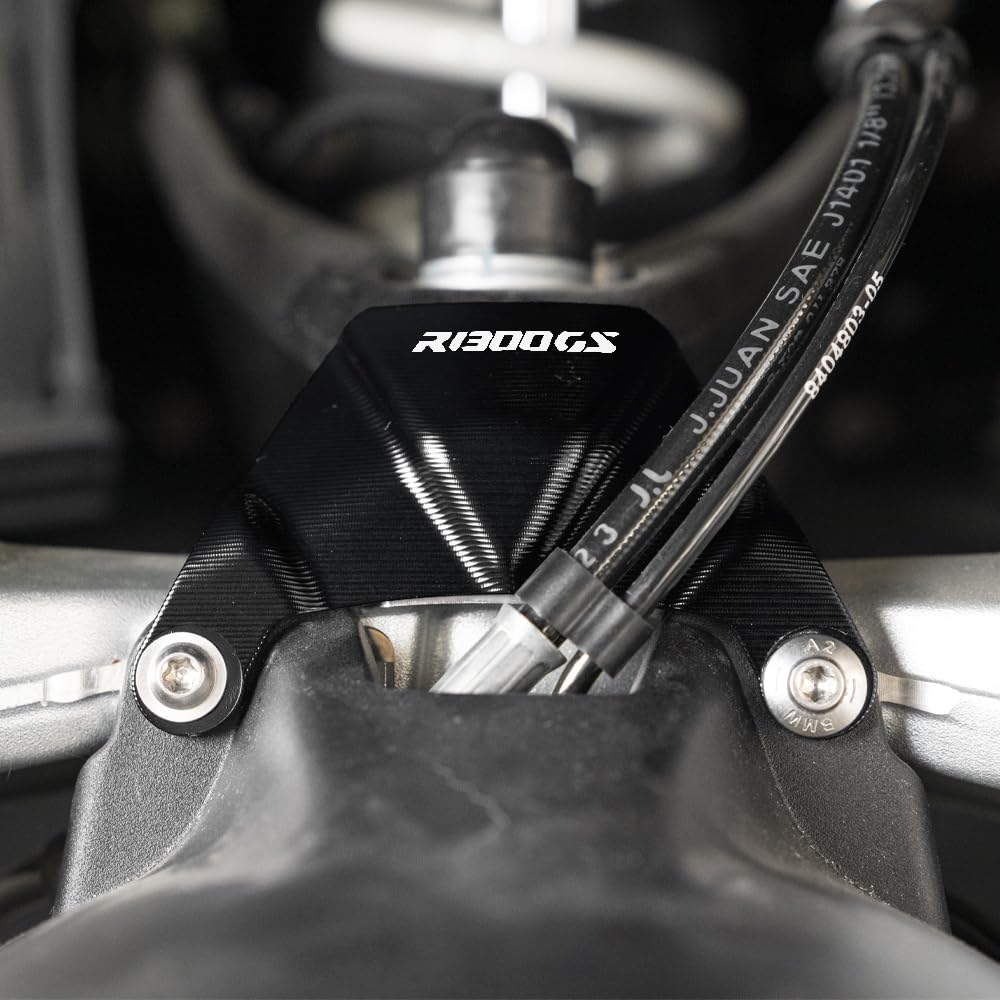 Pour BMW R1300GS Adventure R 1300 GS ADV Option 719 R 1300GS 2023 2024 2025 2026 CNC Aluminium Moto Telelever Bloc de Protection Articulé (Noir)