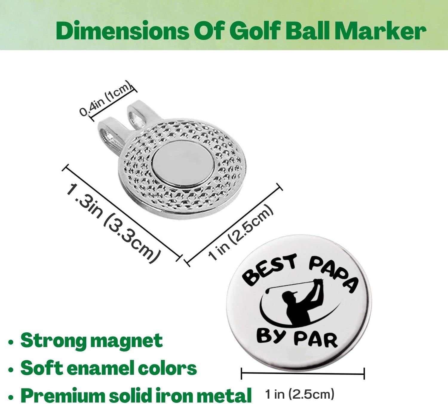 Funny Golf Ball Marker with Magnetic Hat Clip, A Perfect Golf Gift for Men or Women - Golf Accessories for Men or Women image 4