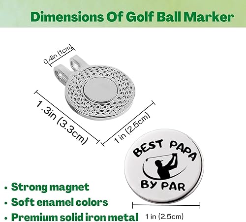 Miniatura 4 de Divertido marcador de pelota de golf con clip magnético para sombrero, un regalo de golf perfecto para hombres o mujeres, accesorios de golf para