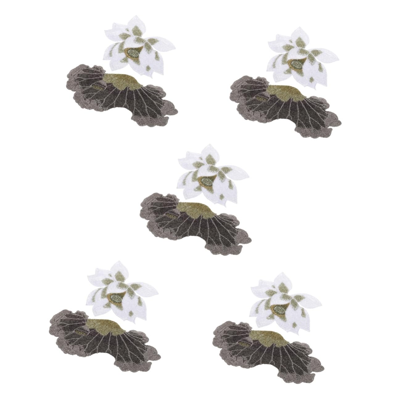 SOIMISS 10piezas Parche De Flor Termoadhesivo Bordado Apliques De Flor De Melocotón Para Decorar Chaquetas Ropa y Accesorios