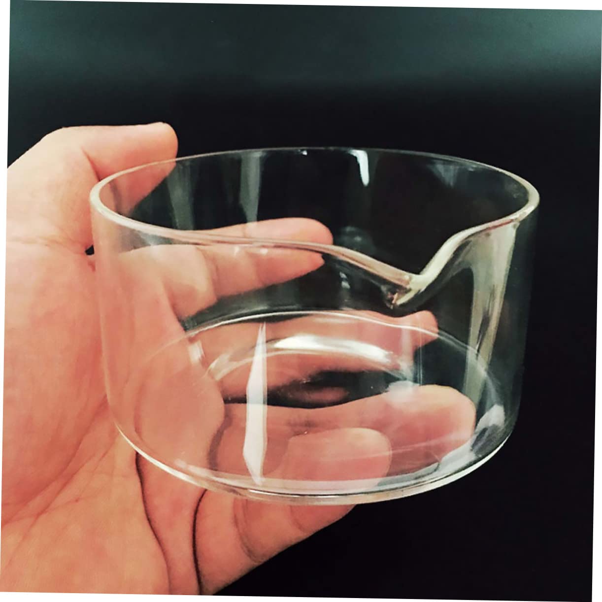 Cristallisoir En Verre Borosilicate | Plat D'évaporation De Laboratoire | Avec Bec Verseur | Transparent