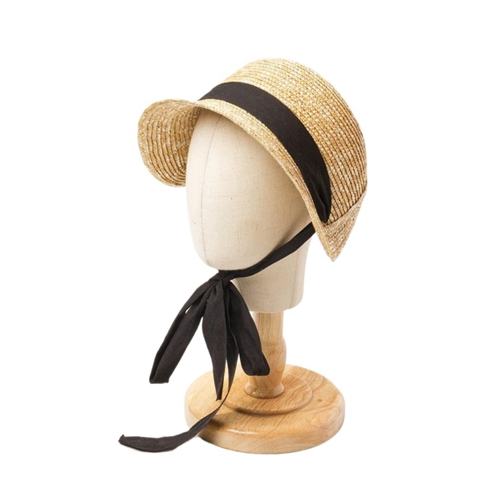 Cappello da Sole in Paglia a Tesa Larga per Bambini - Cinturino Regolabile per Protezione UV e attività all'aperto