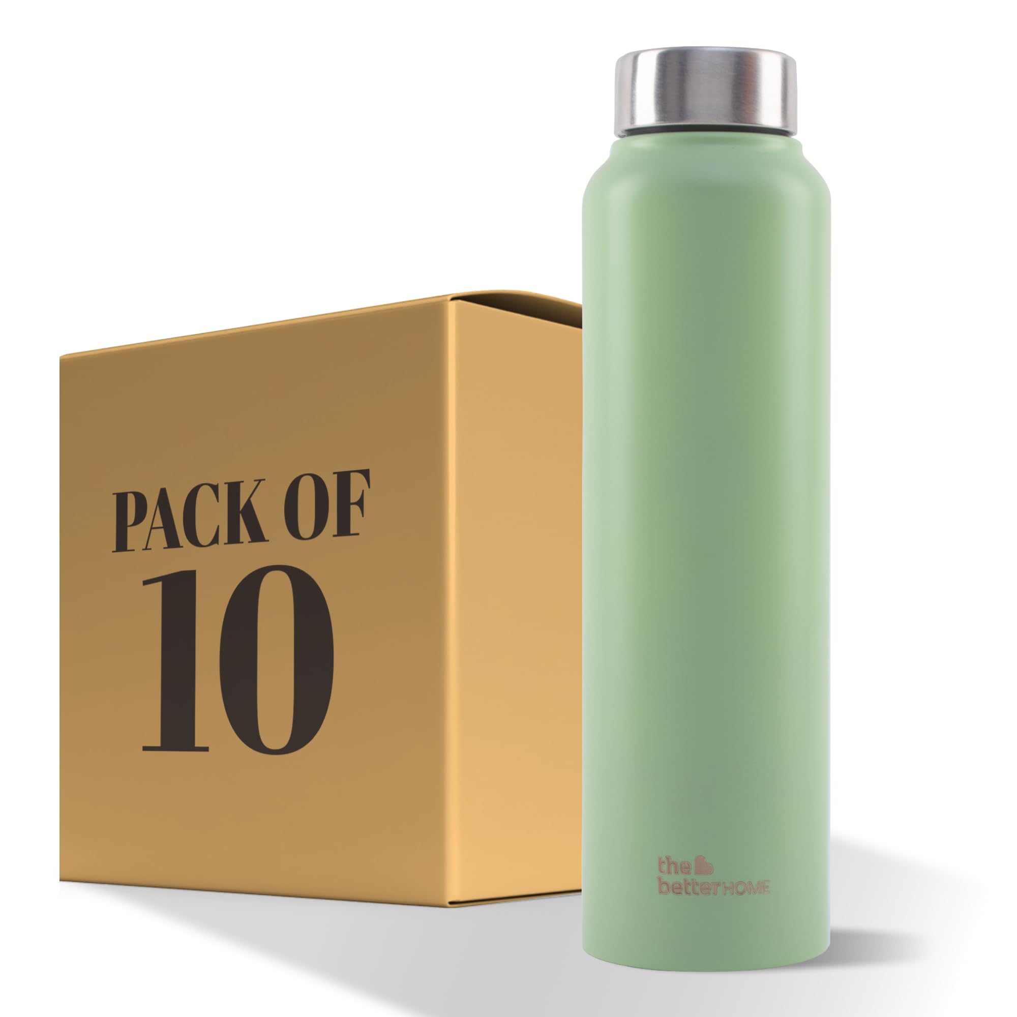 The Better Home Stainless Steel Water Bottle 1 Litre | Leak Proof, Durable & Rust Proof | Non-Toxic & BPA Free Steel Bottles 1+ Litre | Eco Friendly Stainless Steel Water Bottle (Pack of 3) — Amazon image 10