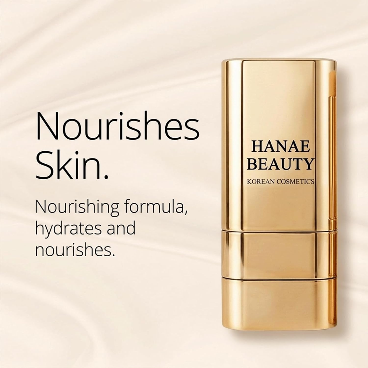 Hanae Korea Foundation Stick,Hanae Beauty Korean Dual-Ended Foundation Stick,Natural Finish, Long-Lasting Coverage for All Skin - Natural Dewy Finish-Nature (1PCS)