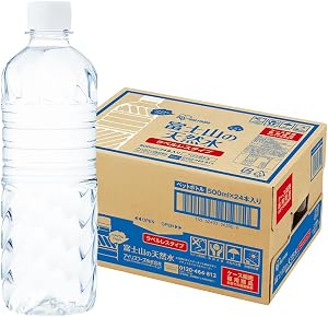 アイリスオーヤマ 天然水 ラベルレス 500ml×24本 富士山の天然水 バナジウム含有 静岡県産