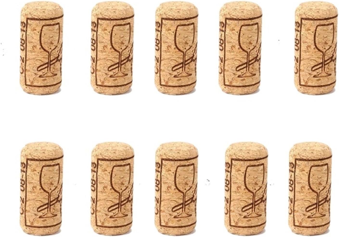 Natural Wine Corks Stoppers 50/100 Pack Reusable Straight Cork Seal for Bottles