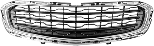 Rejilla central delantera Chevrolet Cruze 2015-2015; Excluye el modelo Ltz; Negro con moldeado cromado; Hecho de plástico ABS Partslink GM1200728