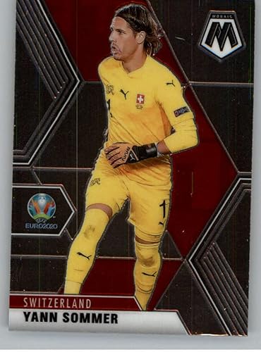 2020-2021 Panini Mosaic UEFA Euro #179 Yann Sommer Switzerland Official Soccer Futbul Trading Card (Stock Photo shown, card is Near Mint to Mint