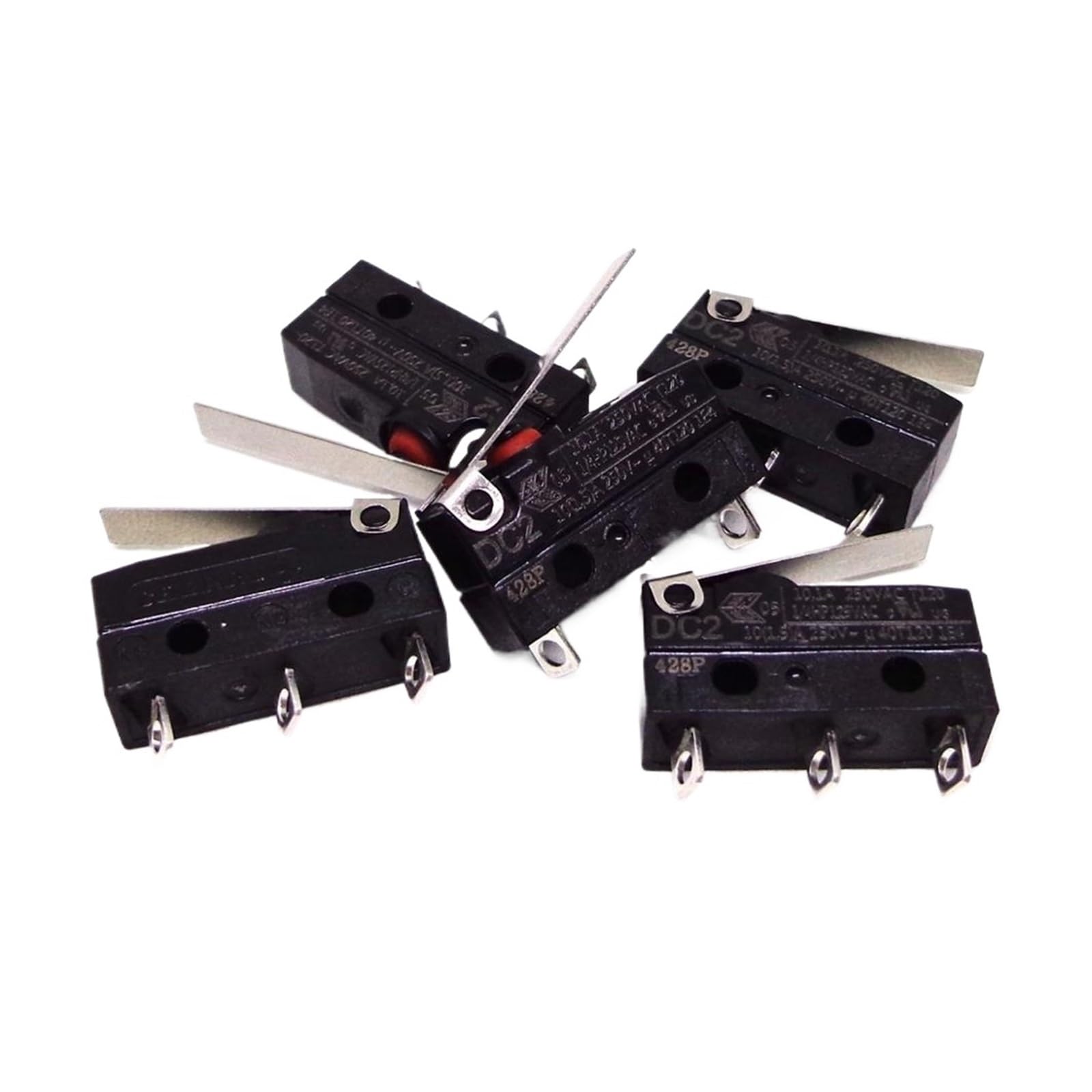 10PCS DC2 DC2C-A1LA DB2 DB2C-A1LA Micro switch with handle(DC2C-A1LA)