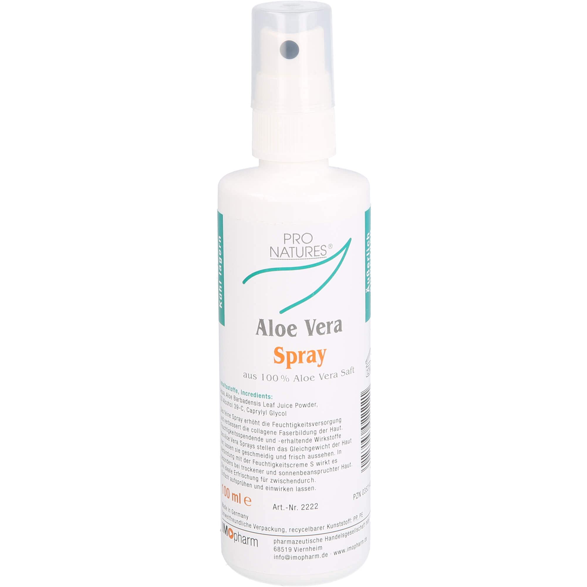 Aloe Vera 100% pur pro Natur Spray : Amazon.de: Drogerie & Krperpflege