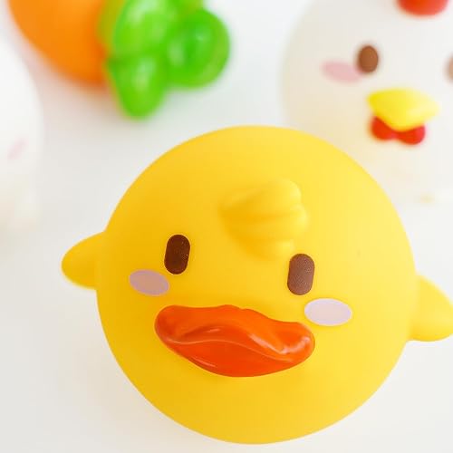 Easter Basket Essentials - Easter Basket Stuffers - 4 Pack No Hole Animal Bath Toys - Baby First Easter Stuffer Gifts Bath Tub Toy for Newborn Infant Toddler Kids Boys Girls Age 0+ Months