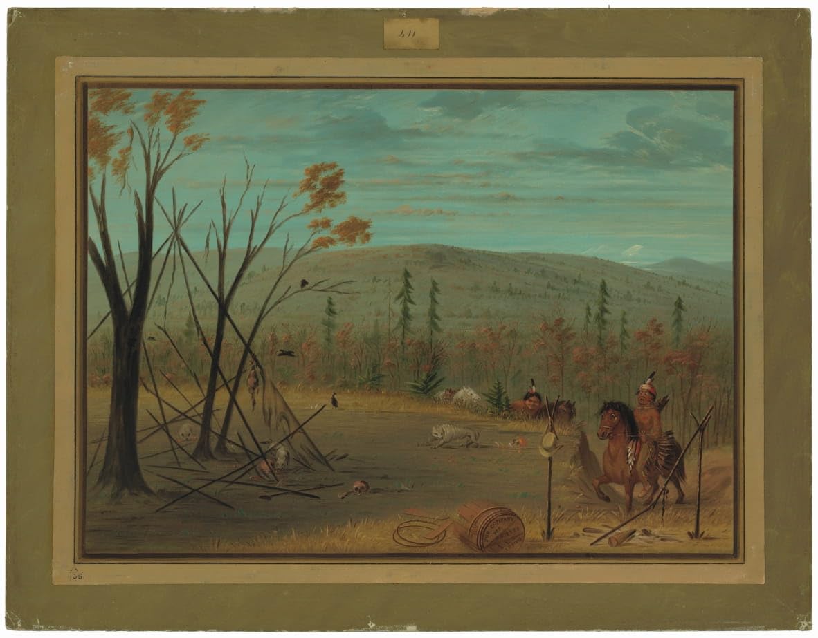Impression d'affiches de prestige George Catlin les freres de la chasse toile