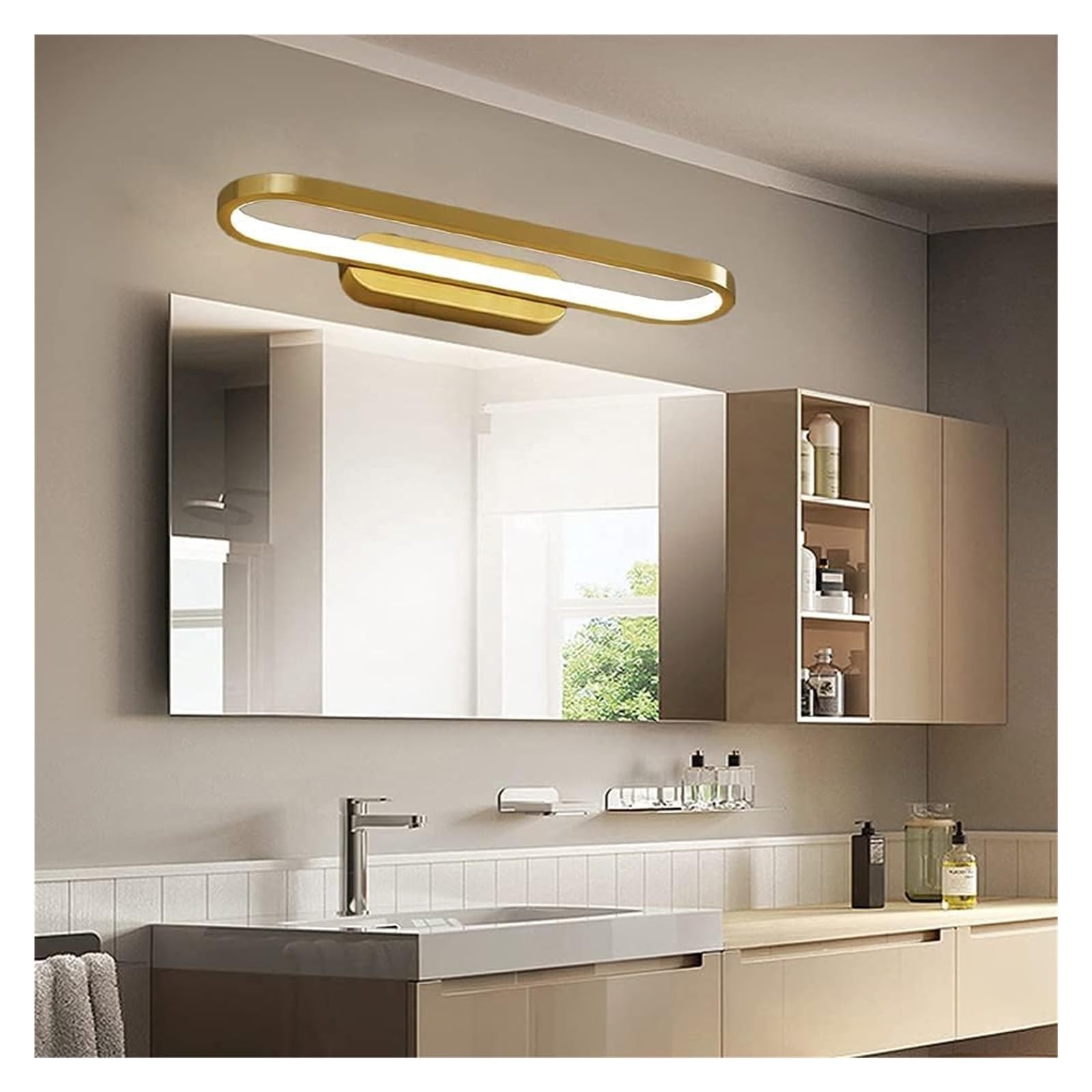 Obrotowe Lampy Led Do Łazienki, Nowoczesne Lampy Lustrzane Do Łazienki, Wodoodporne, Mosiężne Kinkiety Łazienkowe, Żyrandol