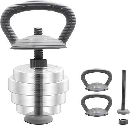 Miniatura 7 de PHOEROS Juego de mancuernas ajustables juego de pesas de 44 libras barra de mancuernas 3 en 1 mancuernas de acero para adultos mujeres hombres