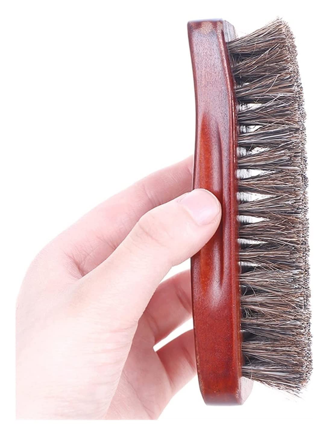 Cepillos for zapatos for el hogar, cerdas de madera natural, cepillo for botas de pelo de caballo, cepillo for pulir, botas de cuero, limpiador, cuidado, cepillo for herramientas de baño(12.3