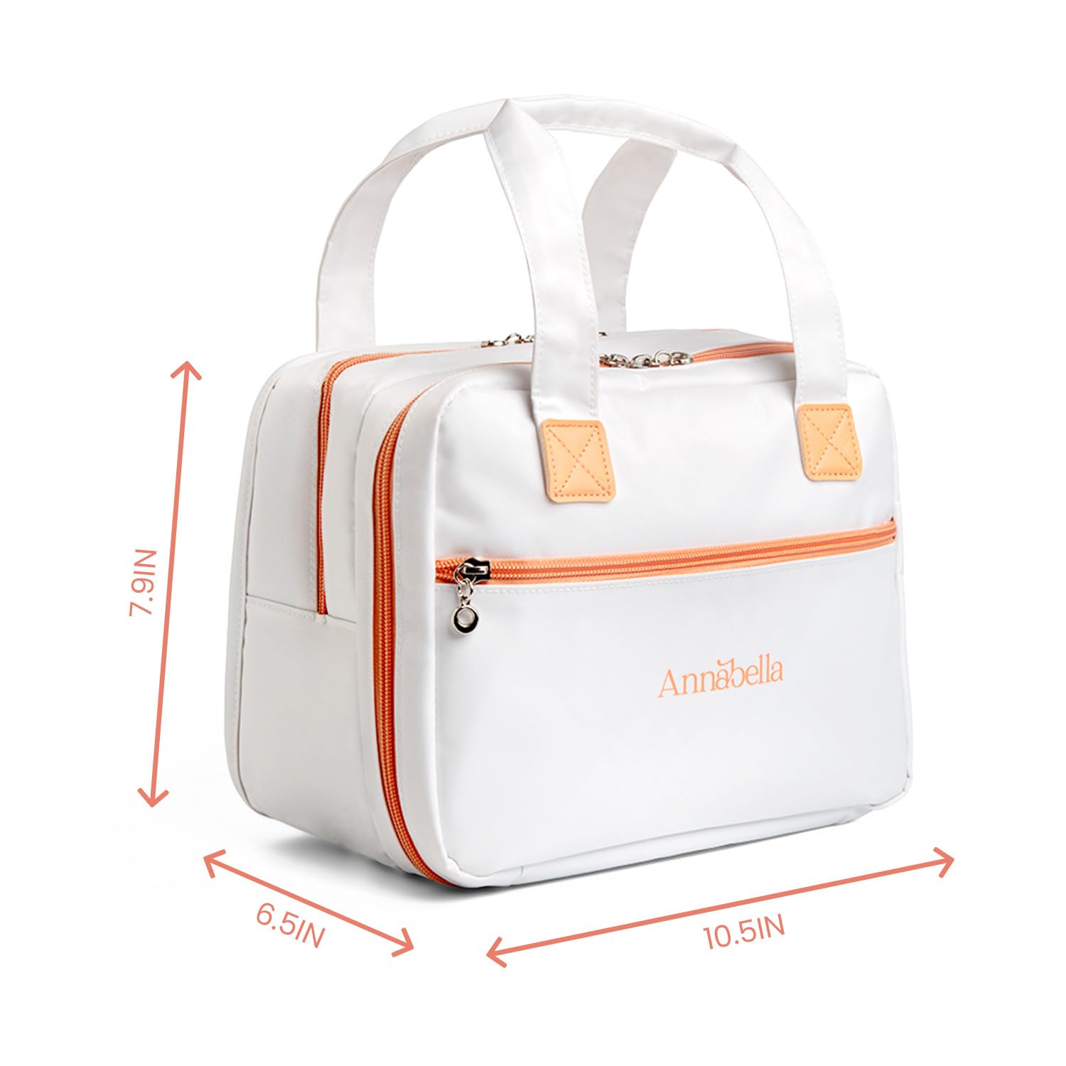 ANNABELLA Premium Stillset mit Handsfree Pumpe & Kühltasche | Handsfree Milchpumpe mit Kühltasche, 2 Babyflaschen und 50 Muttermilchbeuteln – BPA-frei, ideal unterwegs