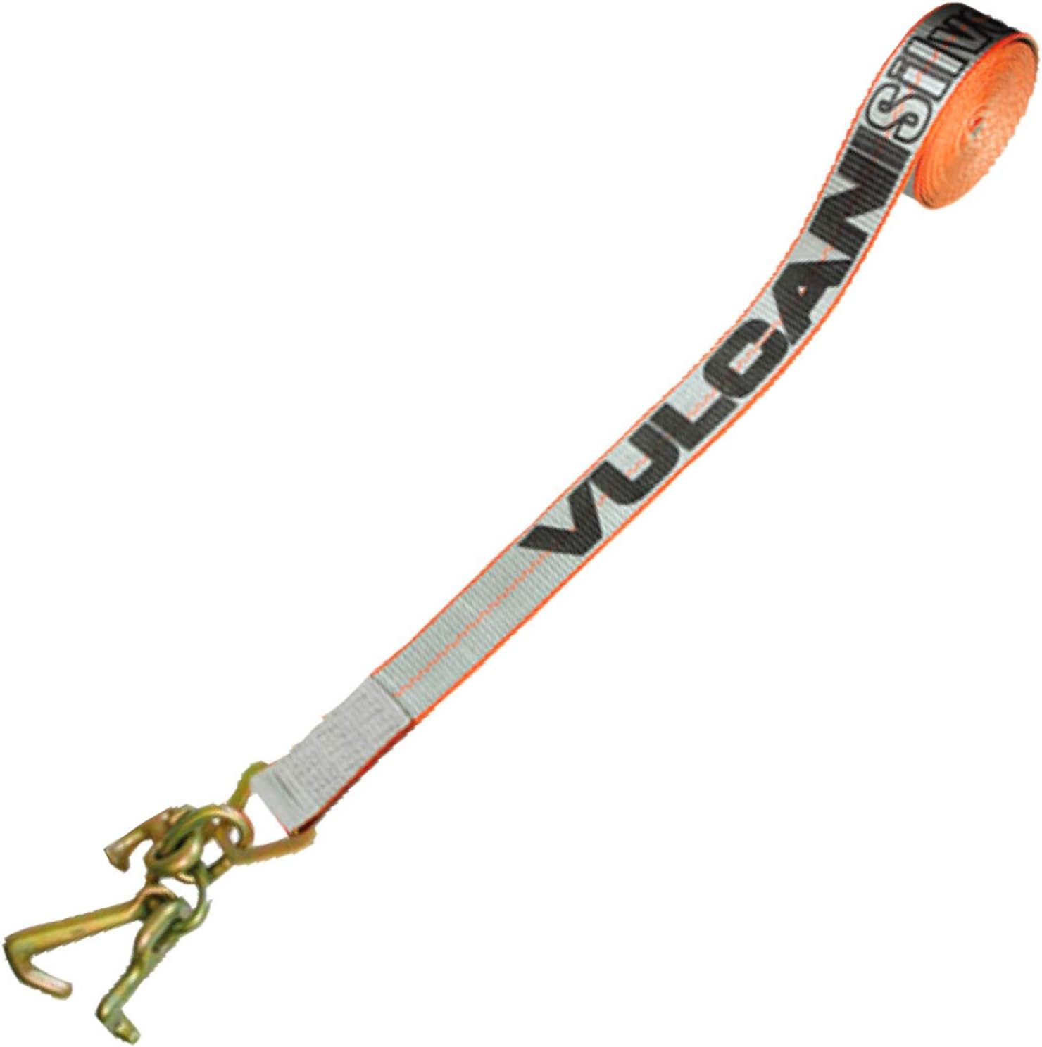 VULCAN Car Tie Down Strap Only - RTJ Hooks - 96 Inch - 4 Pack - Silver Series - 3,300 Pound Safe Working Load - Image 6