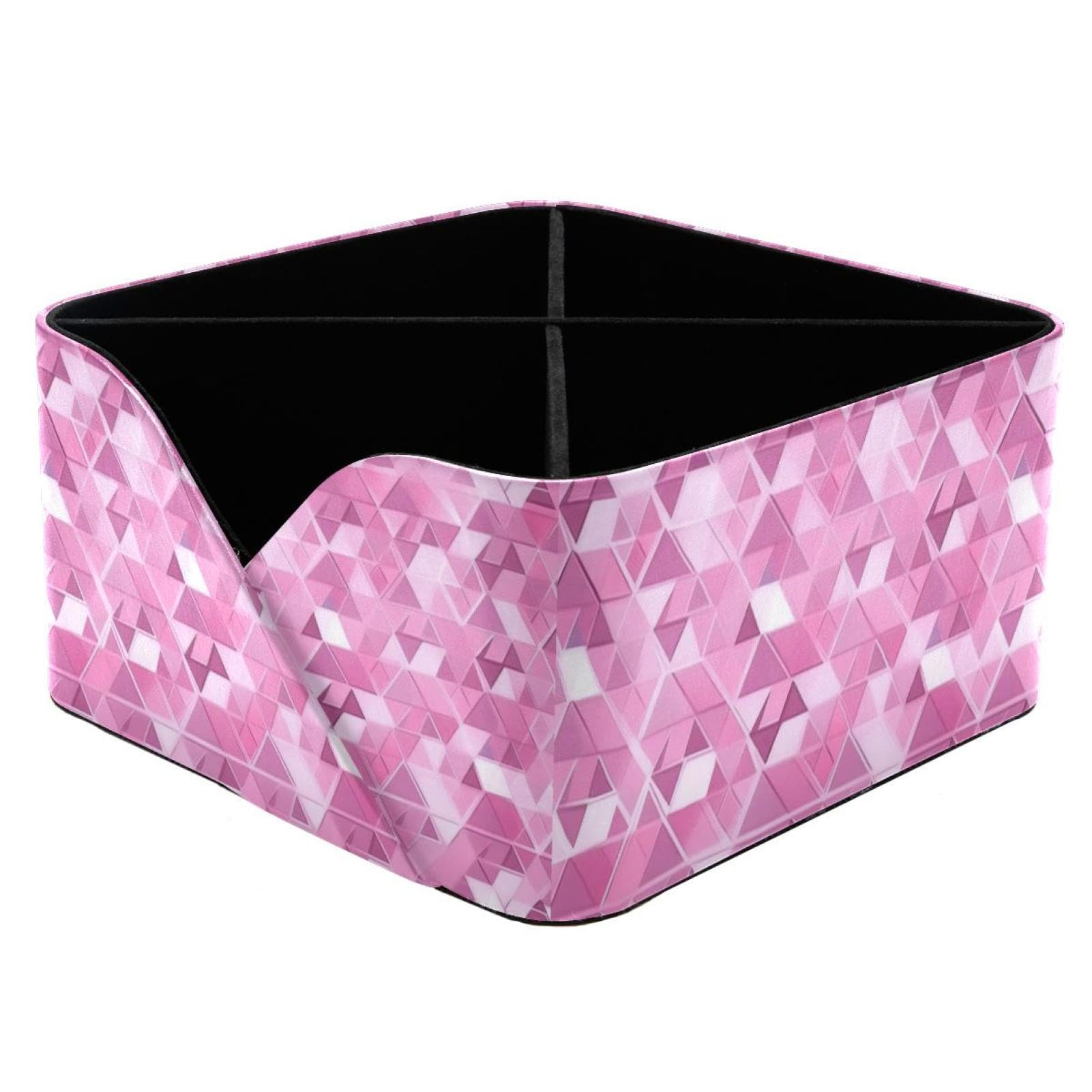 Organiseur de bureau rose à compartiments pour fournitures