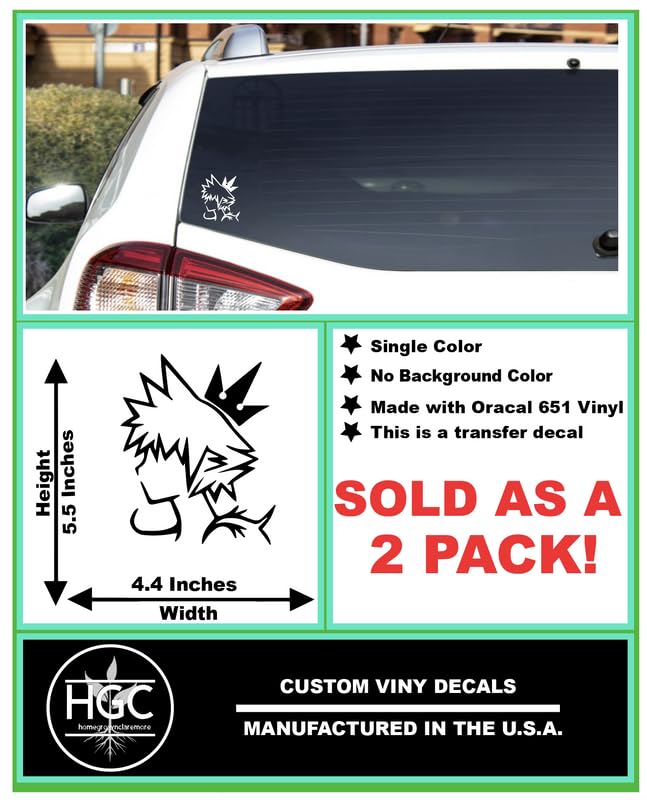 Amazon.com - 2 Pack - Sora - Kingdom Hearts | Car Decal