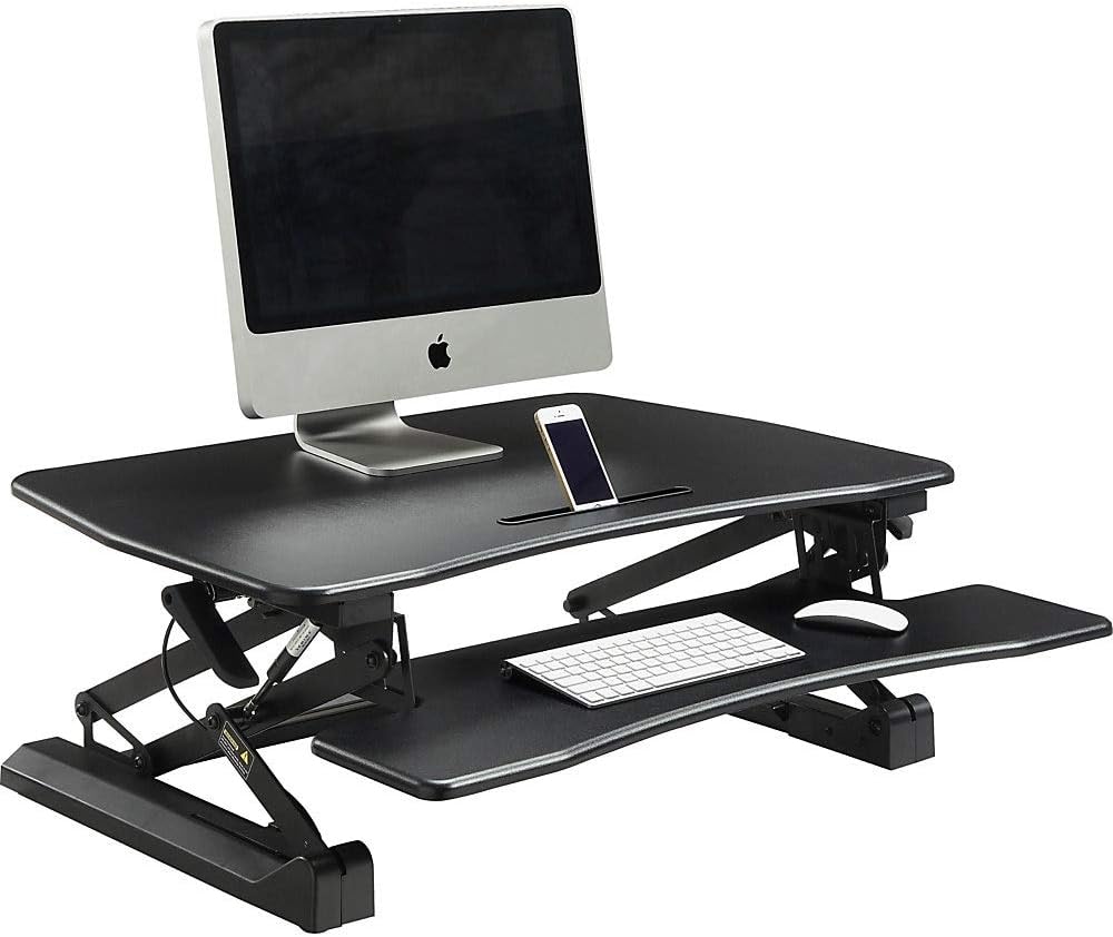 Up To 60% OFF Lorell Sit-to-stand Gas Lift Desk Riser, Black Get Popular Offer Lorell Sit-to-stand Gas Lift Desk Riser, Black