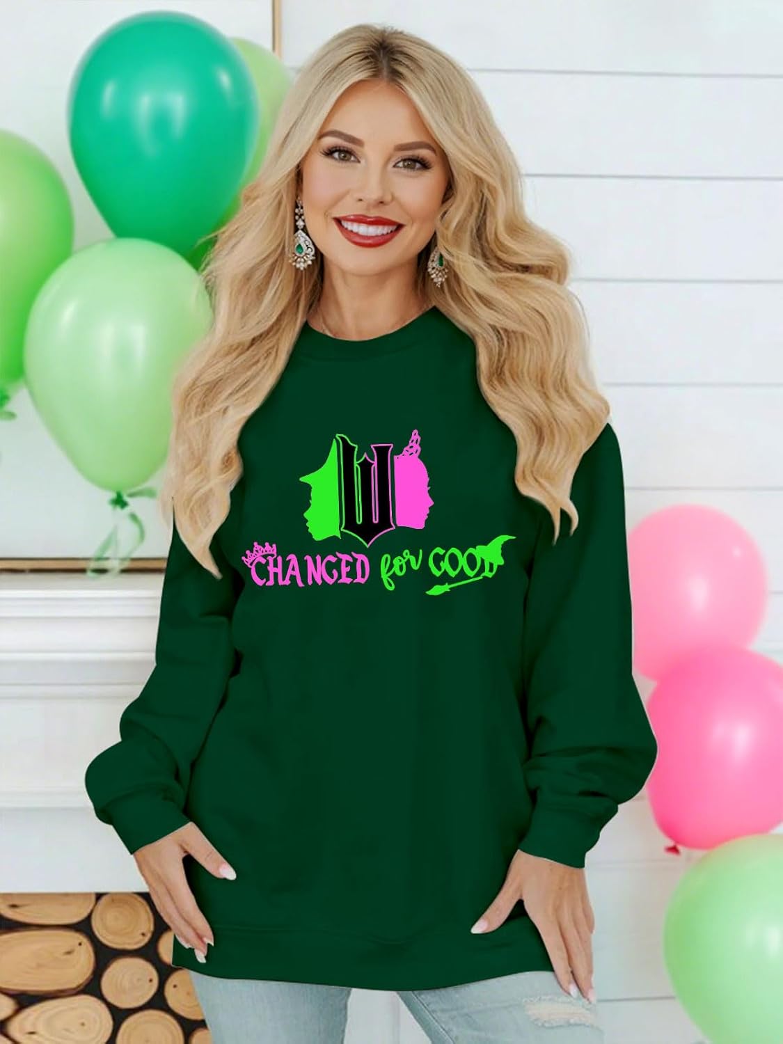 Musical Sweatshirt Women Long Sleeve Witch Princess Graphic Shirt Movie Fans Pullover - Image 5