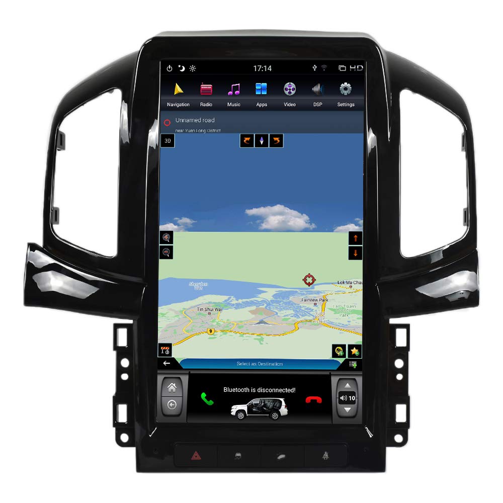 Xtruck Vertical Screen Car Radio for Chevrolet Captiva 2013 2014 2015 2016 2017 Android Auto Stereo Receiver GPS Navigation Multimedia Player Head Unit (4GB 64GB)