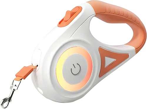 Miniatura 10 de Correa retráctil para perro de 10 pies – Correa reflectante resistente para perros grandes, medianos y pequeños – Línea larga sin enredos con mango