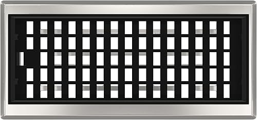 Miniatura 5 de Decor Grates AJH410-NKL Registro de suelo de 4 x 10 pulgadas, níquel