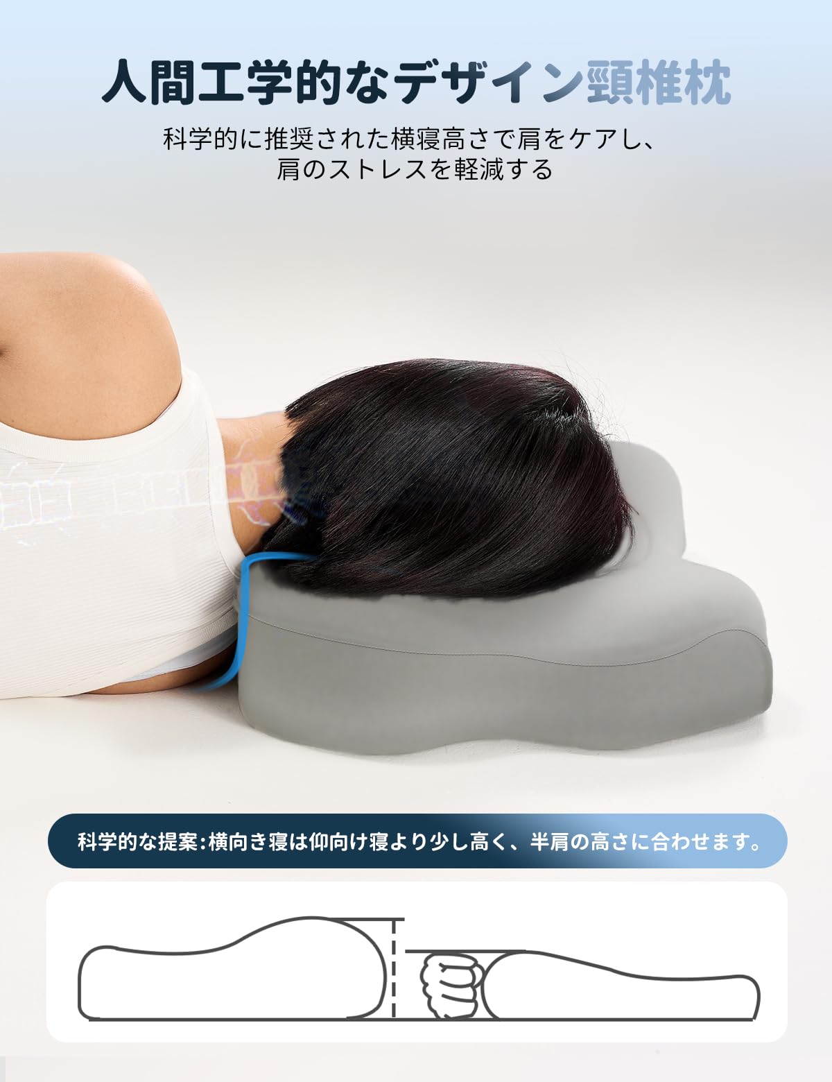Amazon｜DreamLullaby枕、首が痛くならない枕、安眠枕、快眠枕、高反発 