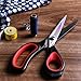 LIVINGO 2 Pack Premium Tailor Scissors Heavy Duty Multi-Purpose Titanium Coating Forged Stainless Steel Sewing Fabric Leather Dressmaking Comfort Grip Shears Professional Crafting (8.5 & 9.5INCH)