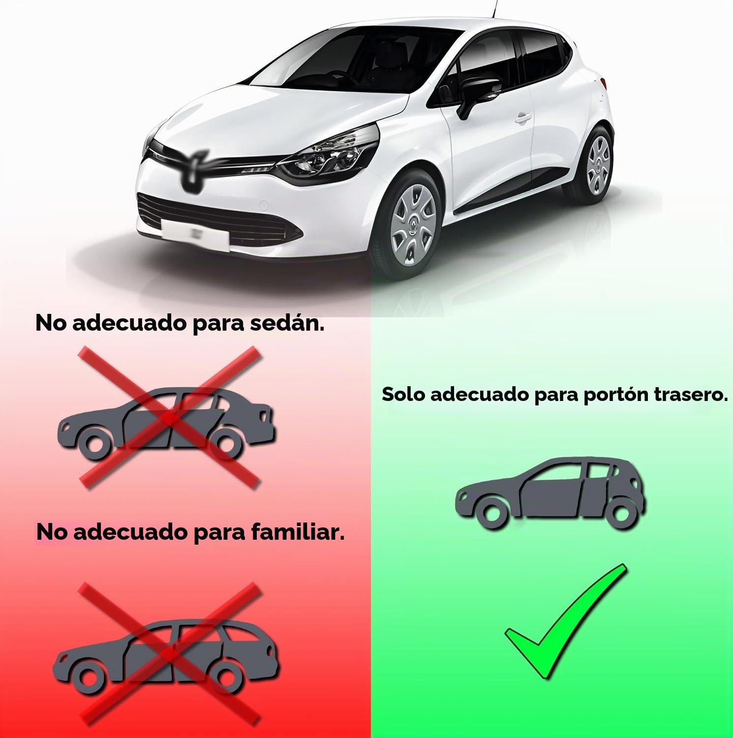 Deflectores de viento Deflectores de aire Deflectores de lluvia Deflectores de ventana lateral Compatibles con Renault Clio 4 2012-2019 Protección contra la lluvia para ventanas de coche