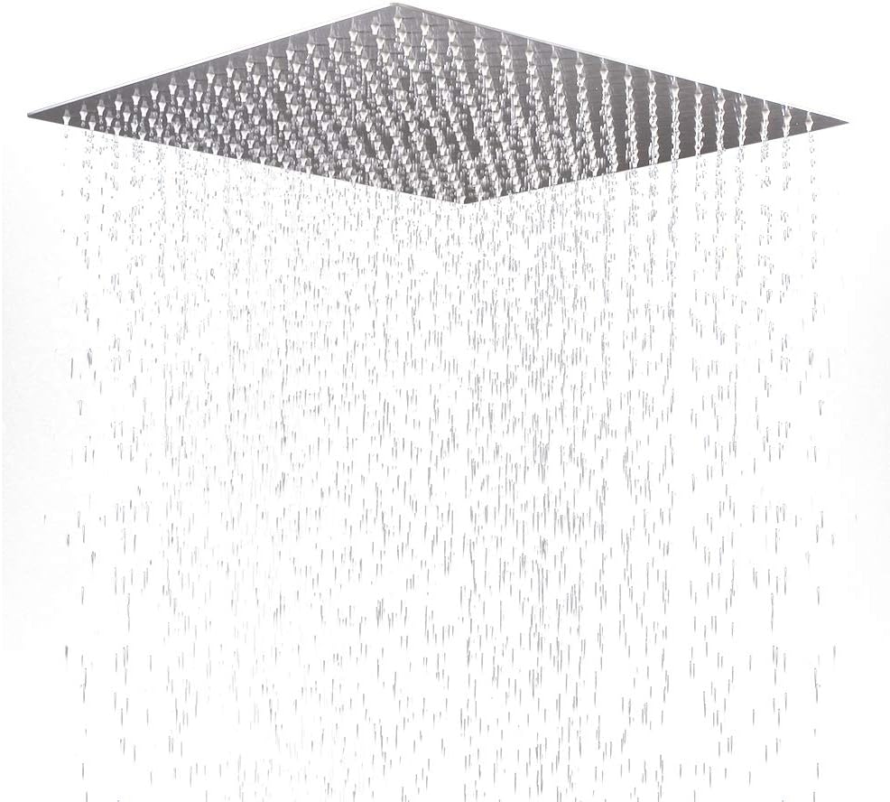 Frее Shірріng 🛒 Qomolangma 16-inch Brushed Shower head. Solid Square Ultra Thin Rainfall Shower Head. Stainless Steel Showerhead Brushed Lіmіtеd Stосk Qomolangma 16-inch Brushed Shower head. Solid Square Ultra Thin Rainfall Shower Head. Stainless Steel Showerhead Brushed