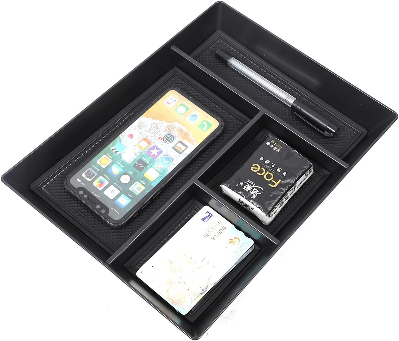 Car Glove Box Storage Box,Glove Box Organizer Tray,Phone Storage Tray,Compatible with Tesla Cybertruck 2024 2025+,Glove Box Organizer