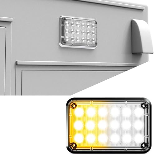 Miniatura 8 de Alpha-Z - Luces estroboscópicas de emergencia LED de ambulancia de 6 x 4 y luz de advertencia ultra delgada para camión de bomberos, rojorojo