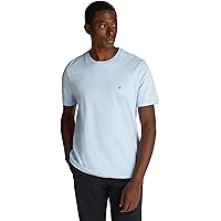 Tommy Hilfiger Uomo T-Shirt Maniche Corte Seasonal Solid Tee con Scollo Rotondo