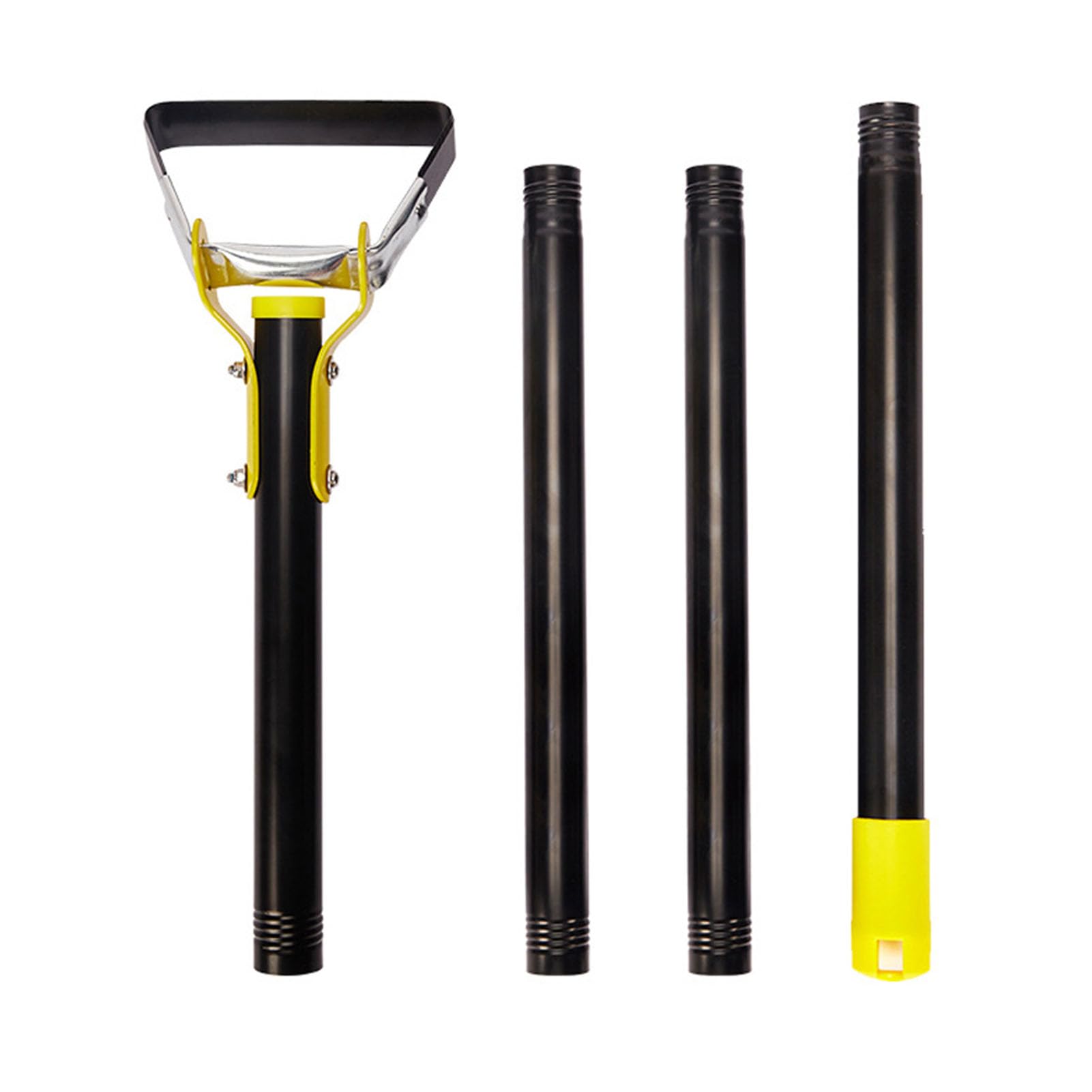 Ejoyous Azada para Desmalezar, Azada de Estribo para Desmalezar de Acero Inoxidable con de 1,2 Ma 2,4 M, Deshierbe hacia Atrás, Aflojamiento del Suelo, Herramienta de Corte de Césped para Jardineros