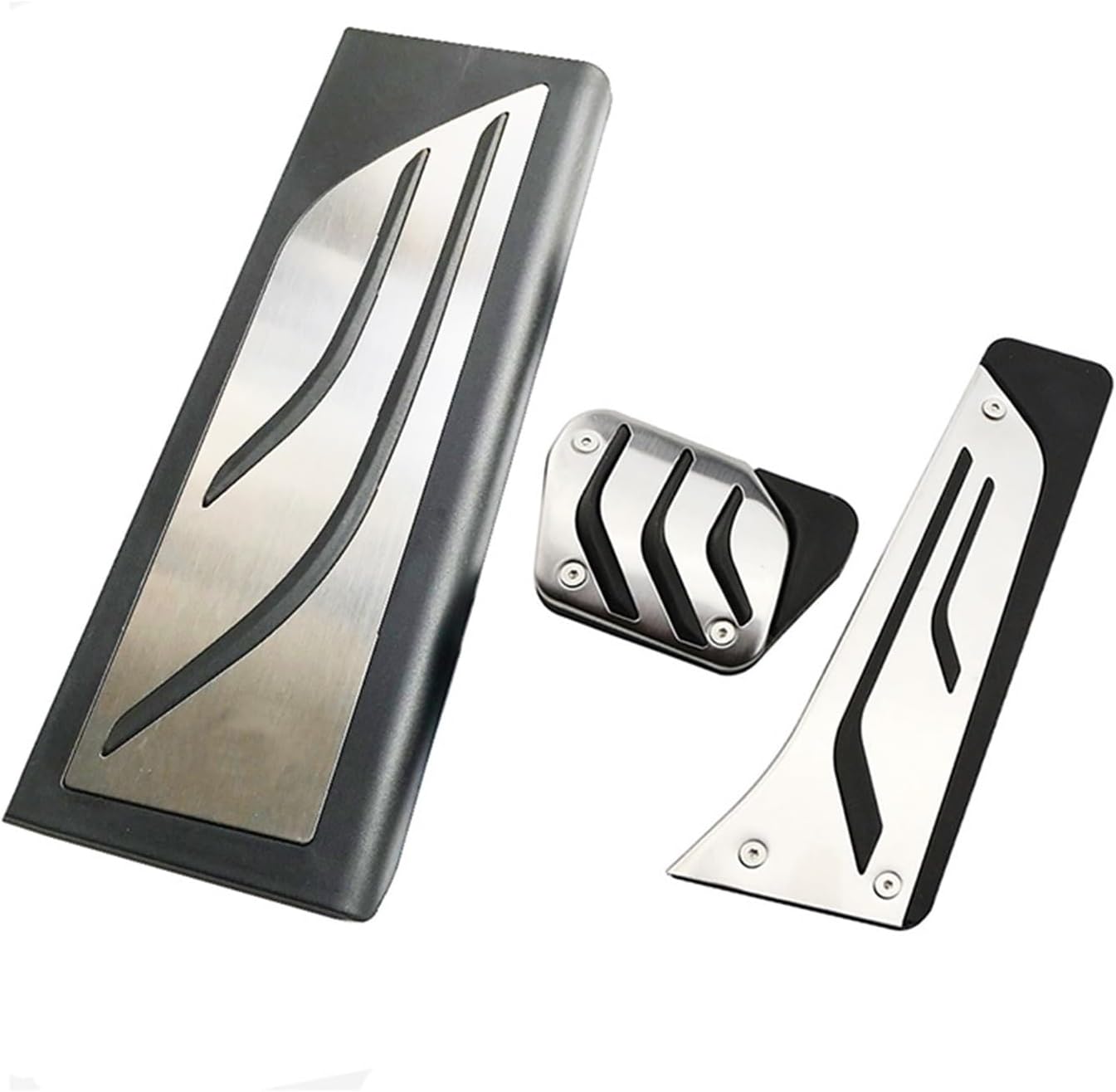 Gas Brake Footrest Pedal Compatible With BMW X3 G01 X4 G02 2019 2020 Left Hand Drive Treadle Footrest Non-Slip Accelerator Overlay 3pcs(3PCS)