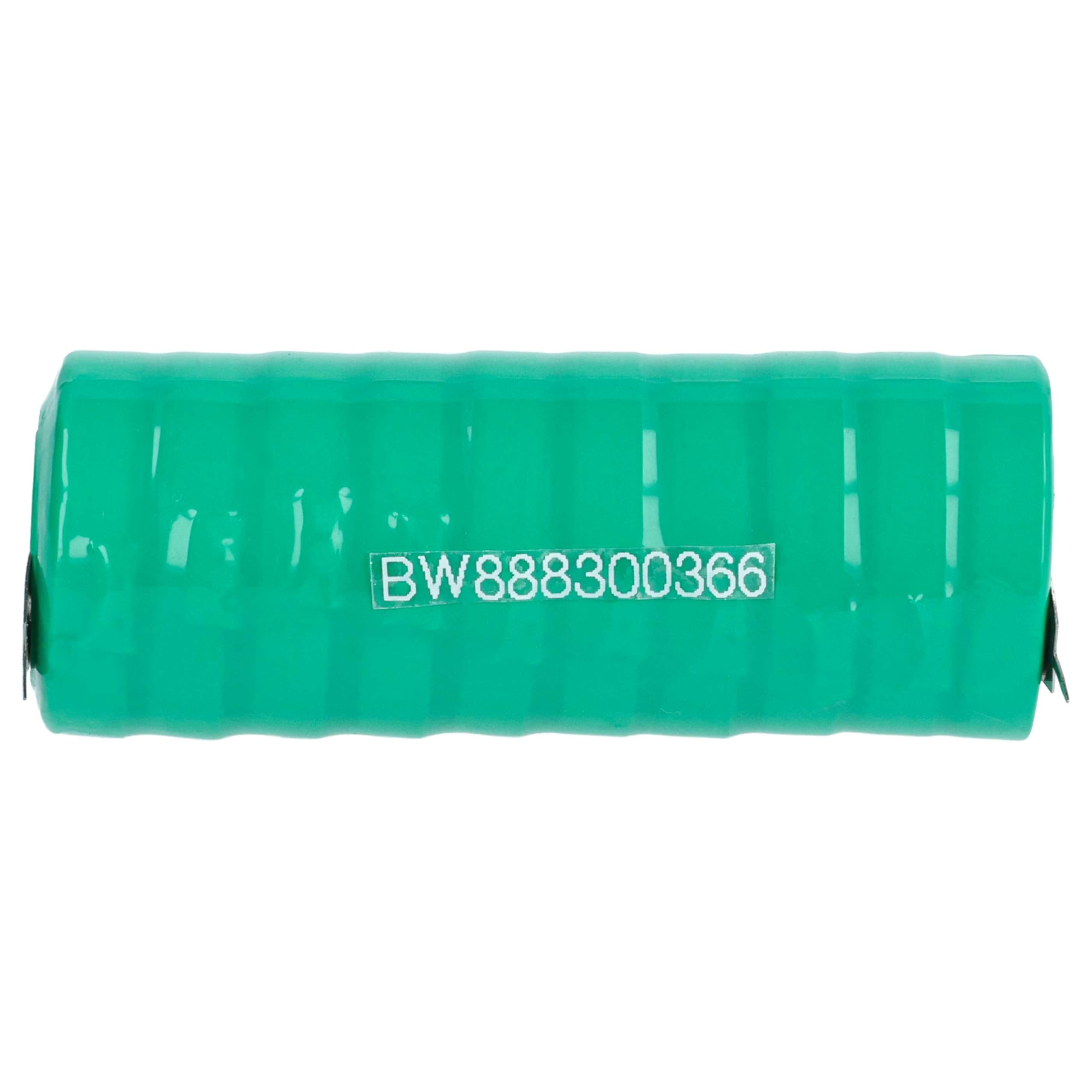vhbw 10x NiMH Batería de botón de Repuesto Tipo V250H 250 mAh 12 V Compatible para lámparas solares, etc.