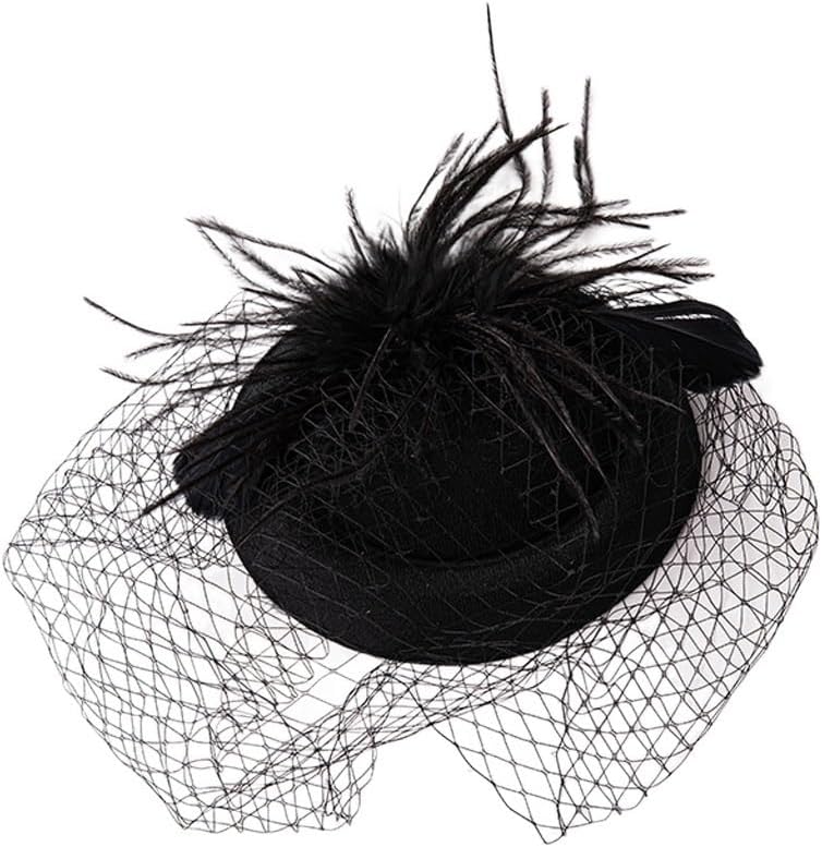 Bridal Gauze Headdress Headband Veil Small Top Hat Hairpin