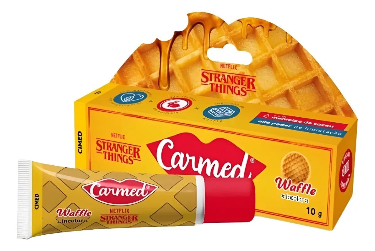 Carmed Waffle Stranger Things 10g Edição Limitada Netflix – Incolor em promoção! Veja a oferta e mais achadinhos de Linhas, Kits & Presentes 2 Hoje é o melhor dia para comprar Carmed Waffle Stranger Things 10g Edição Limitada Netflix – Incolor com aquele preço maroto! Promoção! Aproveite a oferta! 2