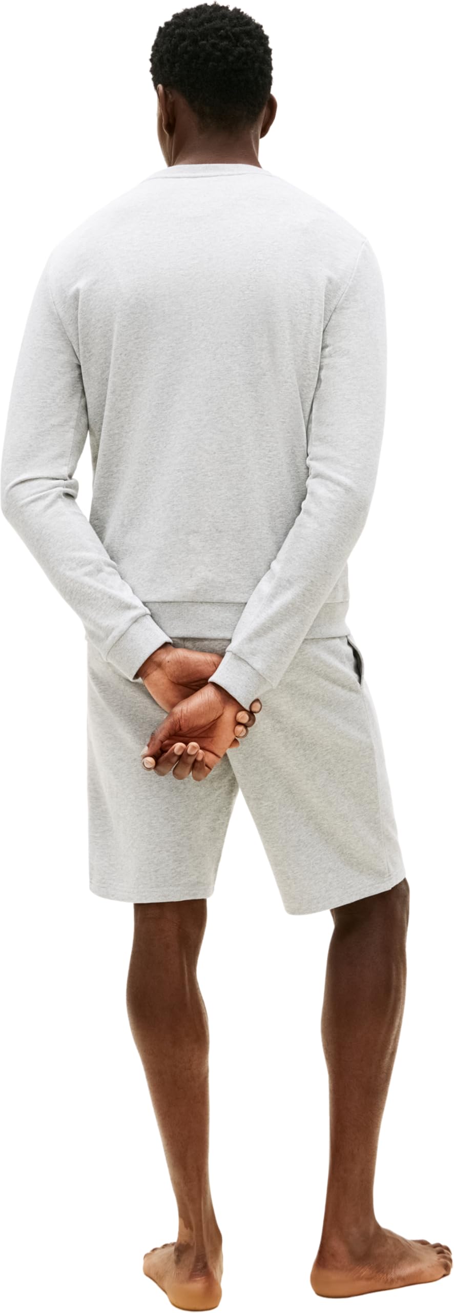 Tommy Hilfiger Herren Sweatshirt Track Top mit Rundhalsausschnitt, Grau (Ice Grey Heather), XS – Ansicht 2