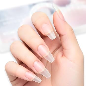 COLORBIRD ネイルチップ 超薄 ショート クリア サンディング つけ爪