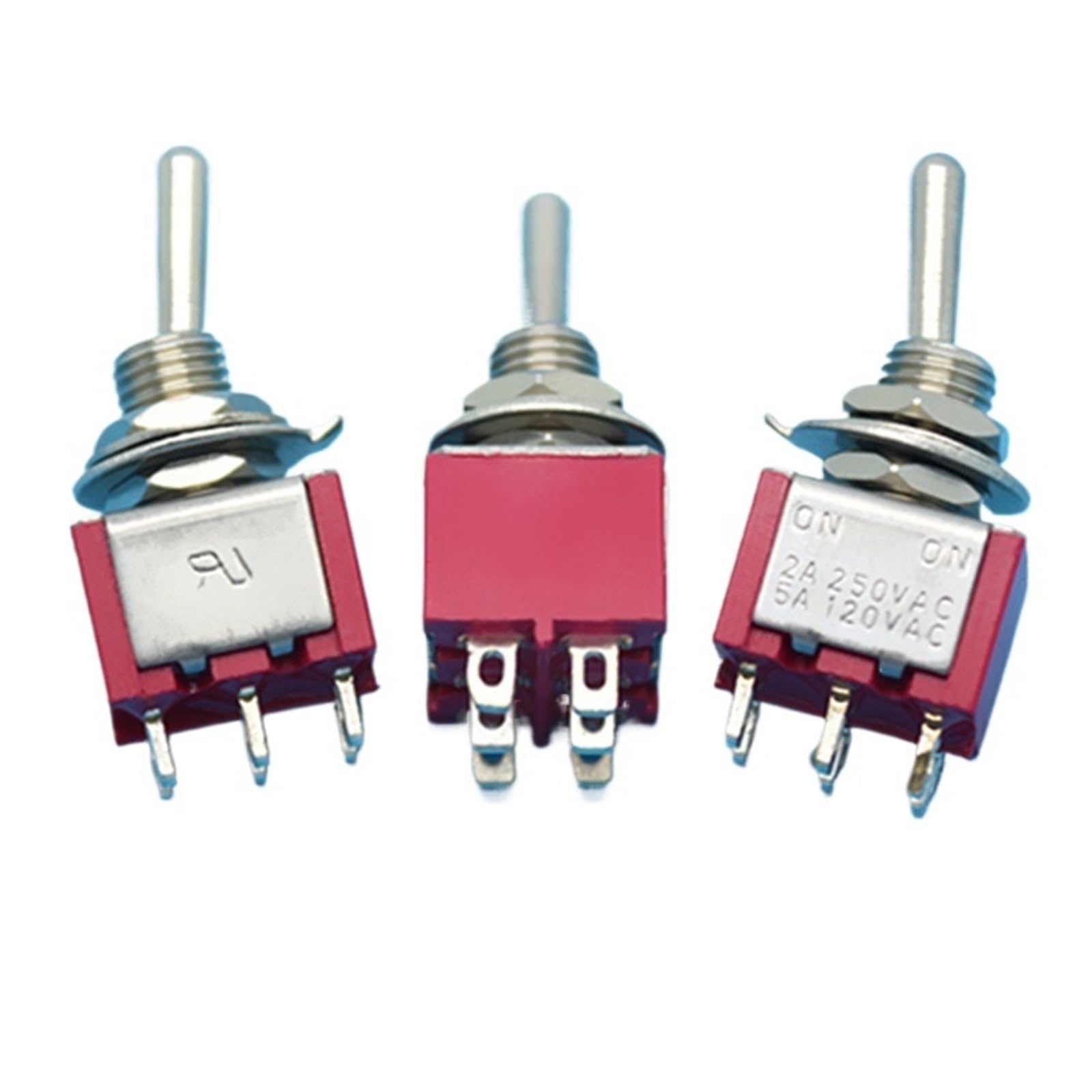 6-pinowy 3-pozycyjny chwilowy (ON)-OFF-(ON) automatyczny przełącznik zwrotny AC 125 V/6 A 250 V/3 A (MTS-223 ON-OFF-ON)
