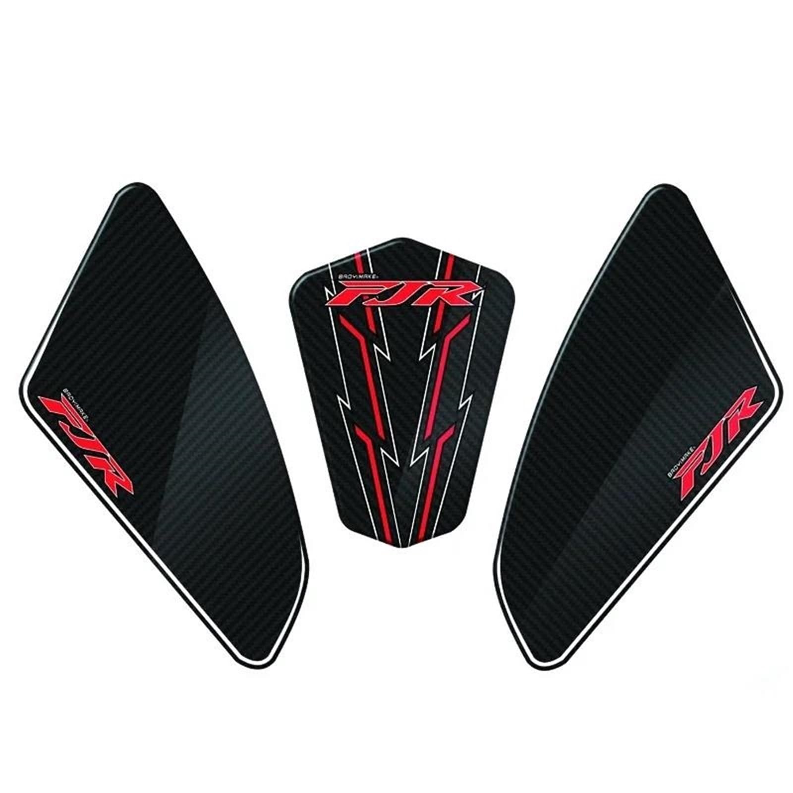 Jtwmty Color3 Motorcycle Body Fairing Sticker Tank Pads Gas Knee Grip Traction Protector For Yamaha Fjr 1300 Fjr1300 2006-2021 Bike Tank Film(Color3)