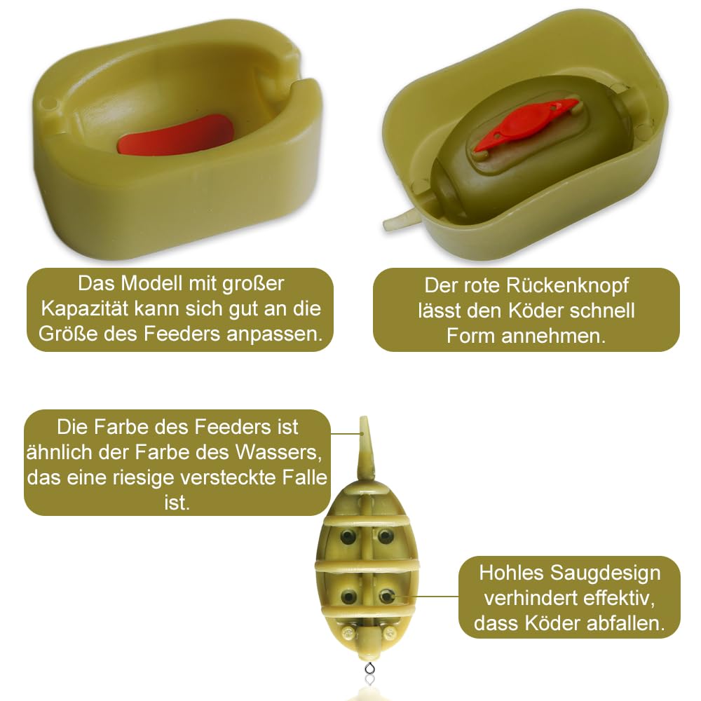 Method Feeder Release Mould - Stampo Per Pasturatore Da Pesca Feeder, Grandezza L, In Materiale Ecologico - 4