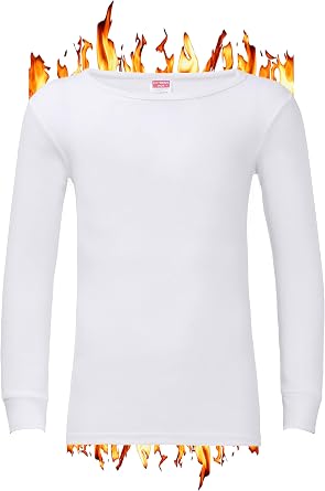 Mens Thermal Underwear Vests Long Sleeve Tops, Thermal T-Shirt Short Sleeve Warm Underlayer Winter Thermals Base Layer Clothing Men Vest Top Size S-XXL