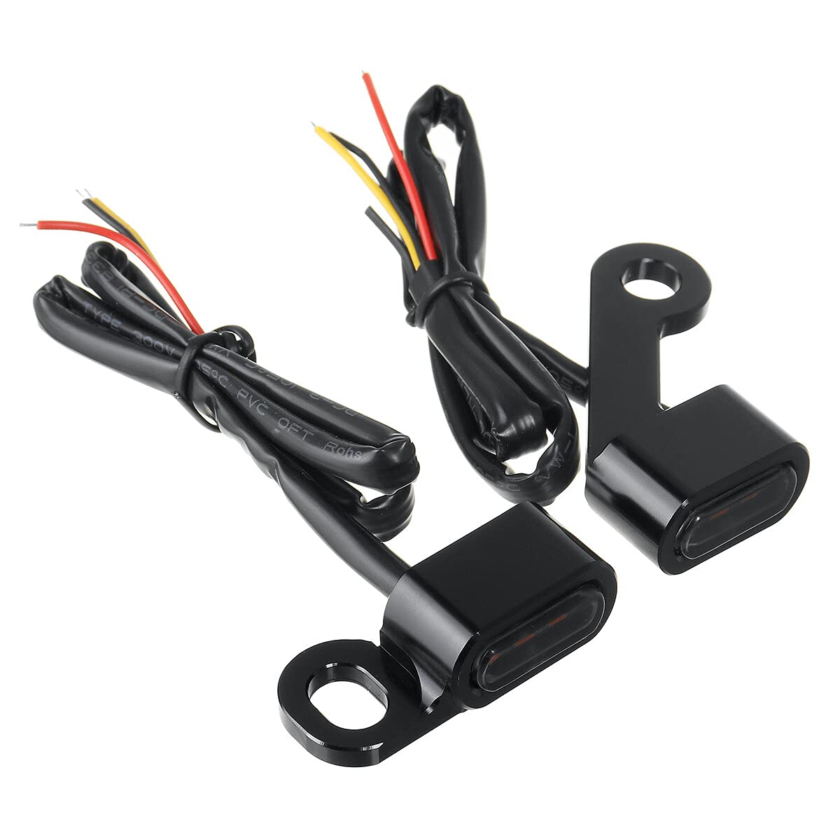 2Szt Motocykl Mini Led E Mark Kierunkowskaz Światła Kierunkowskaz Do Harley Sportster 2004-2020 - Czarny