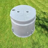 (Dia 10' * 1 Pack) Yariwiz 10 inch Underground Electrical Junction Box In Ground Inground Splice Pull Quazite Plastic Boxes